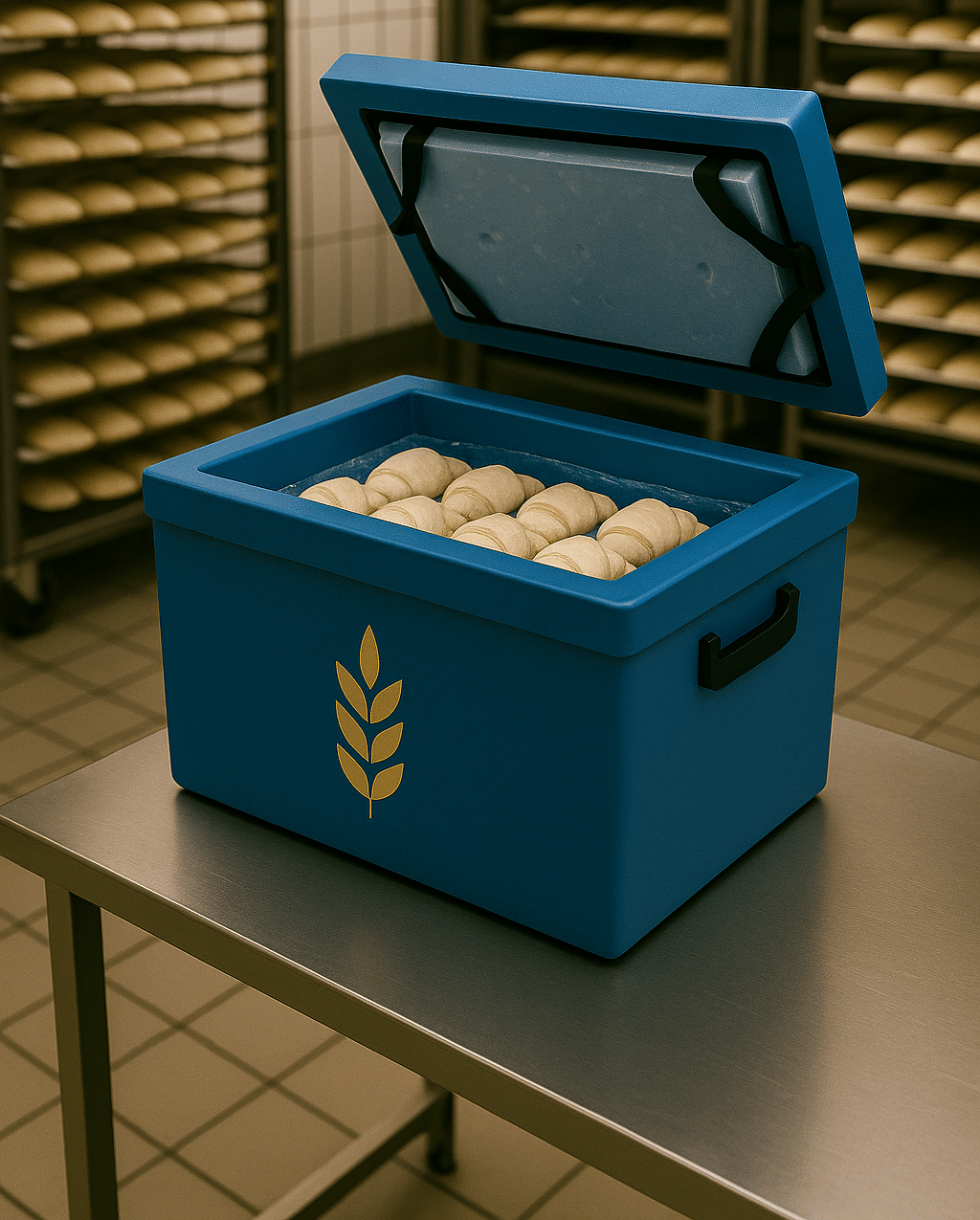 Passive cold chain packaging for frozen bakery logistics